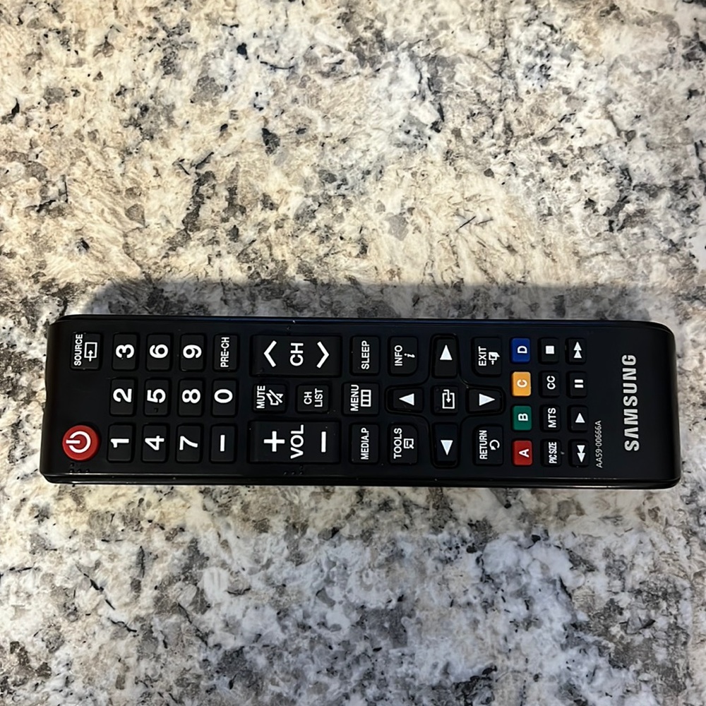 Samsung AA59-00666A Black Wireless Infrared Connectivity Handheld Remote Control